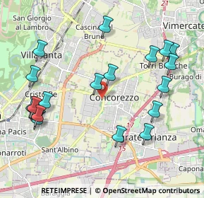 Mappa Via Rimembranze, 20863 Concorezzo MB, Italia (2.339)