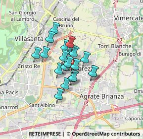 Mappa Via Rimembranze, 20863 Concorezzo MB, Italia (1.0645)