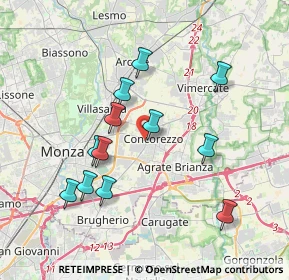 Mappa Via Rimembranze, 20863 Concorezzo MB, Italia (3.56333)