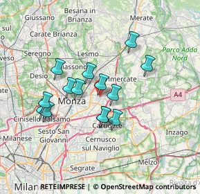 Mappa Via Rimembranze, 20863 Concorezzo MB, Italia (5.85643)