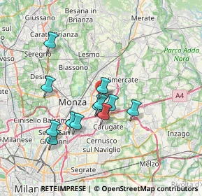 Mappa Via Rimembranze, 20863 Concorezzo MB, Italia (6.23333)