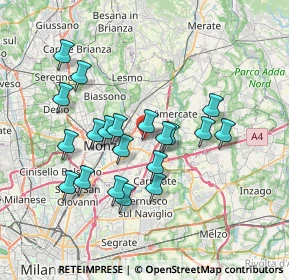 Mappa Via Rimembranze, 20863 Concorezzo MB, Italia (6.5665)