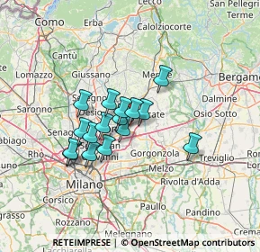 Mappa Via Rimembranze, 20863 Concorezzo MB, Italia (9.56313)