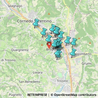 Mappa Via Costa, 36070 Brogliano VI, Italia (1.0845)