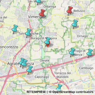 Mappa Via Thomas Edison, 20875 Burago di Molgora MB, Italia (2.88923)
