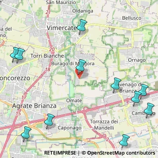 Mappa Via Thomas Edison, 20875 Burago di Molgora MB, Italia (3.3375)