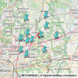Mappa Via Thomas Edison, 20875 Burago di Molgora MB, Italia (6.9525)