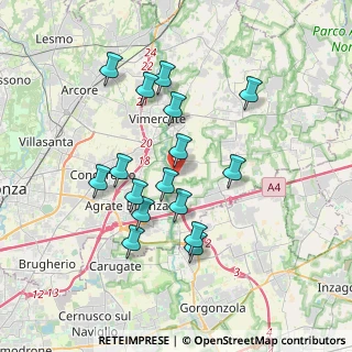Mappa Via Thomas Edison, 20875 Burago di Molgora MB, Italia (3.33438)