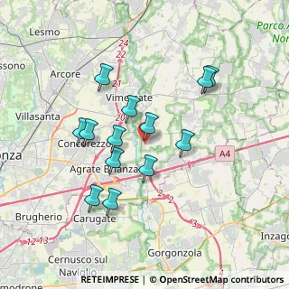 Mappa Via Thomas Edison, 20875 Burago di Molgora MB, Italia (3.23462)