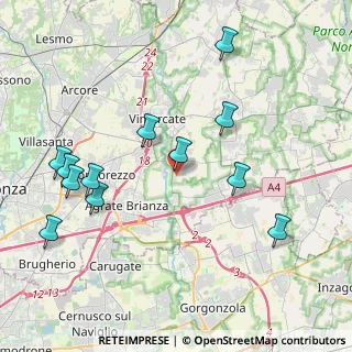 Mappa Via Thomas Edison, 20875 Burago di Molgora MB, Italia (4.43833)