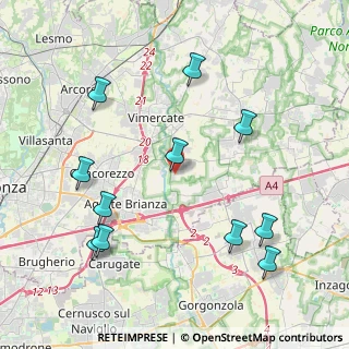Mappa Via Thomas Edison, 20875 Burago di Molgora MB, Italia (4.63727)