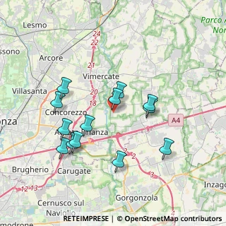 Mappa Via Thomas Edison, 20875 Burago di Molgora MB, Italia (3.54769)