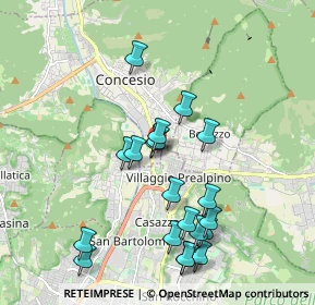 Mappa Via delle Camerate Parco Comm.le Auchan, 25136 Brescia BS, Italia (1.9165)