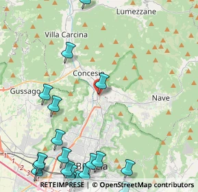 Mappa Via delle Camerate Parco Comm.le Auchan, 25136 Brescia BS, Italia (6.455)