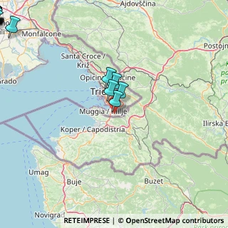Mappa Strada Provinciale 13 di Caresana, 34015 Muggia TS, Italia (33.29111)