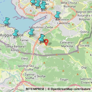 Mappa Strada Provinciale 13 di Caresana, 34015 Muggia TS, Italia (3.11923)