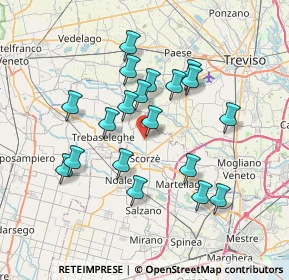 Mappa Via Cimitero Vecchio, 30037 Scorzè VE, Italia (6.52368)