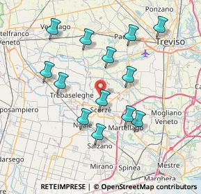 Mappa Via Cimitero Vecchio, 30037 Scorzè VE, Italia (7.24615)