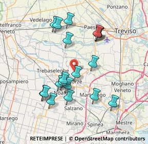 Mappa Via Cimitero Vecchio, 30037 Scorzè VE, Italia (7.07474)