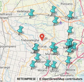 Mappa Via Cimitero Vecchio, 30037 Scorzè VE, Italia (9.313)
