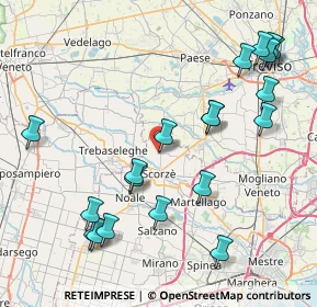 Mappa Via Cimitero Vecchio, 30037 Scorzè VE, Italia (9.389)