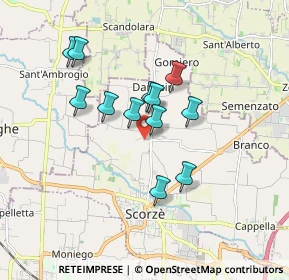Mappa Via Cimitero Vecchio, 30037 Scorzè VE, Italia (1.41167)