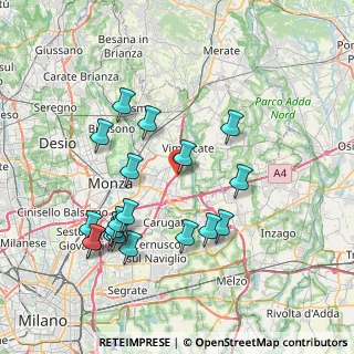Mappa Via Sandro Pertini, 20864 Agrate Brianza MB, Italia (7.89053)