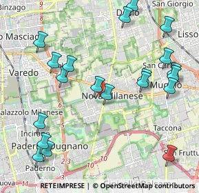 Mappa Vicolo Lario, 20834 Nova Milanese MB, Italia (2.4565)