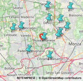 Mappa Vicolo Lario, 20834 Nova Milanese MB, Italia (4.1525)