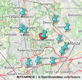 Mappa Vicolo Lario, 20834 Nova Milanese MB, Italia (3.94154)