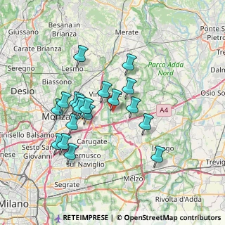 Mappa Via Antonio Meucci, 20875 Burago di Molgora MB, Italia (6.42684)