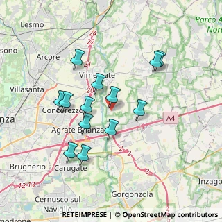 Mappa Via Antonio Meucci, 20875 Burago di Molgora MB, Italia (3.28462)