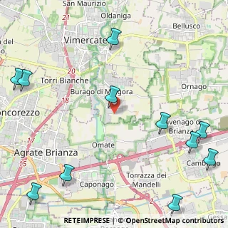 Mappa Via Antonio Meucci, 20875 Burago di Molgora MB, Italia (3.325)