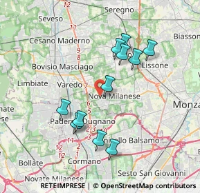 Mappa Via Moro, 20834 Nova Milanese MB, Italia (3.38909)