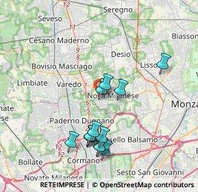 Mappa Via Moro, 20834 Nova Milanese MB, Italia (3.62077)