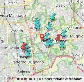 Mappa Via Moro, 20834 Nova Milanese MB, Italia (1.42538)