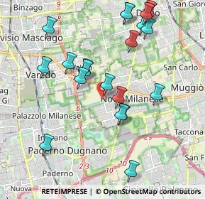 Mappa Via Moro, 20834 Nova Milanese MB, Italia (2.0745)