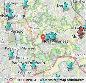 Mappa Via Moro, 20834 Nova Milanese MB, Italia (3.115)