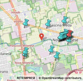 Mappa Via Moro, 20834 Nova Milanese MB, Italia (1.025)