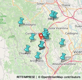 Mappa 36070 Brogliano VI, Italia (5.80357)