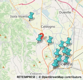 Mappa Via Monte Priaforà, 36030 Costabissara VI, Italia (4.5075)