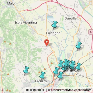 Mappa Via Monte Priaforà, 36030 Costabissara VI, Italia (5.858)