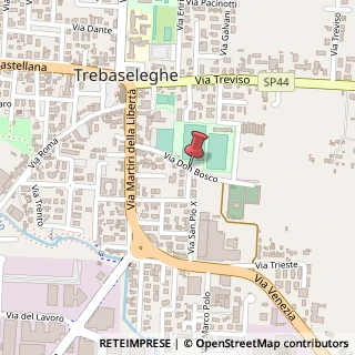 Mappa Via don bosco 1, 35010 Trebaseleghe, Padova (Veneto)