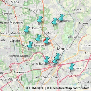 Mappa Via Luciano Manara, 20835 Muggiò MB, Italia (3.69182)