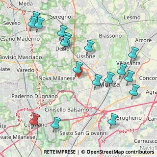 Mappa Via Luciano Manara, 20835 Muggiò MB, Italia (4.95059)