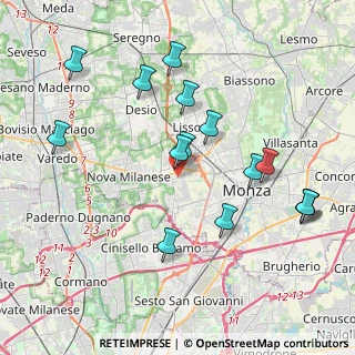 Mappa Via Luciano Manara, 20835 Muggiò MB, Italia (4.16533)