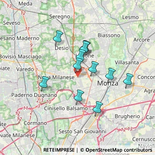 Mappa Via Luciano Manara, 20835 Muggiò MB, Italia (2.98833)