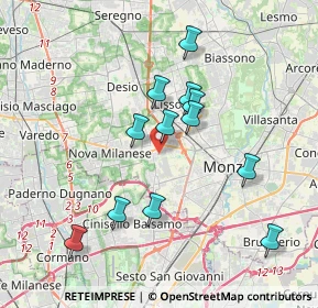 Mappa Via Luciano Manara, 20835 Muggiò MB, Italia (3.41)