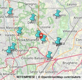 Mappa 20053 Muggiò MB, Italia (4.12636)