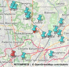 Mappa Via Luciano Manara, 20835 Muggiò MB, Italia (4.95059)